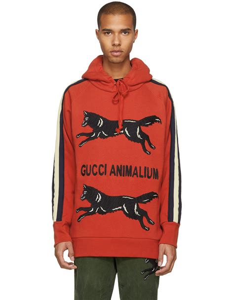 gucci animalium hoodie|gucci distressed hoodie.